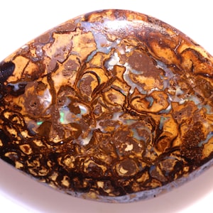 Australian Opal Polished Yowah Boulder Opal Pendant Ring Cabochon Gemstone AOH-4374