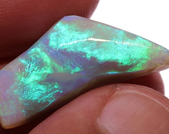 Gem Quality Bright Lightning Ridge Black Opal Rub Rough DO-4714