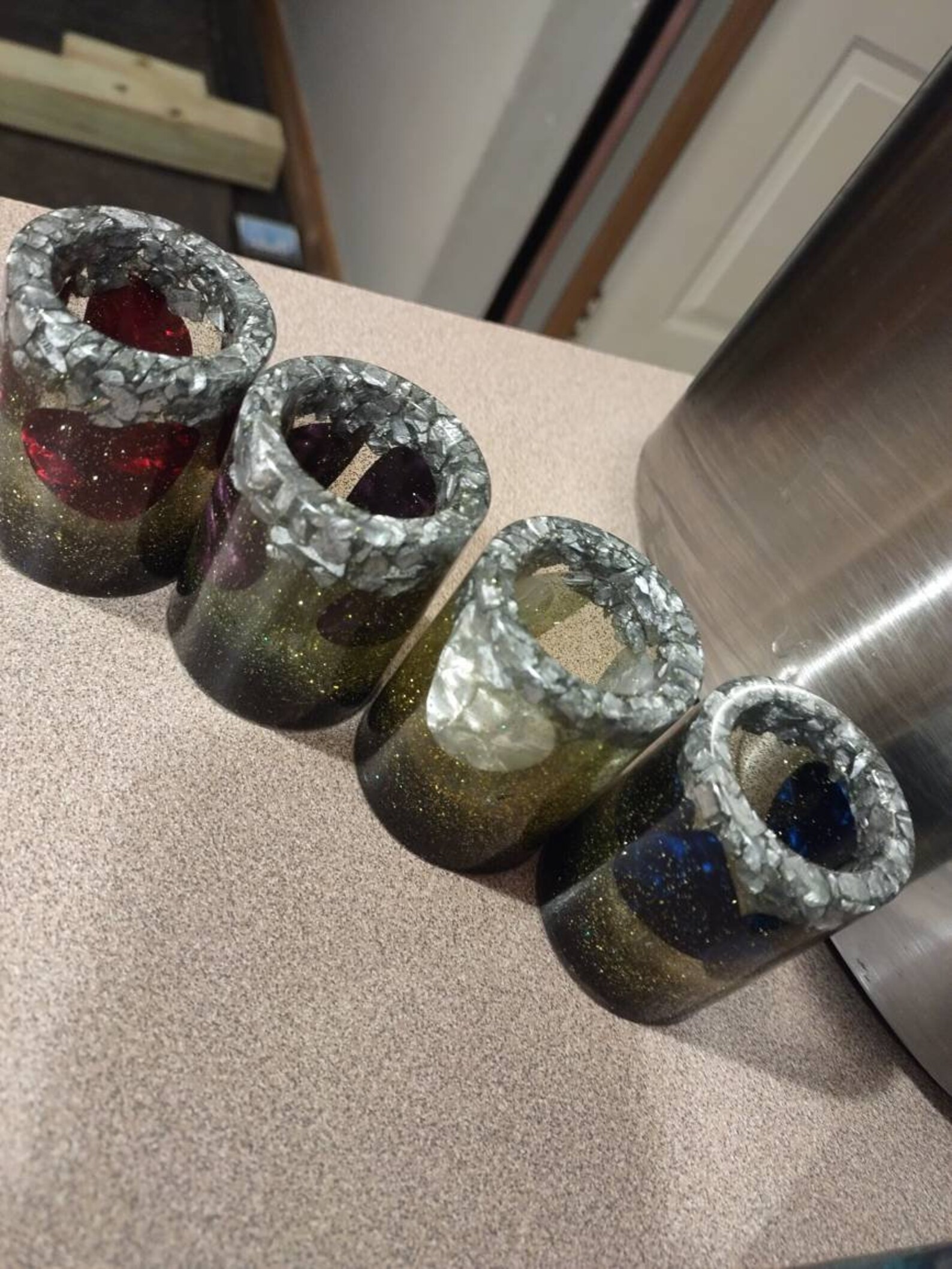 Resin shot glasses Etsy