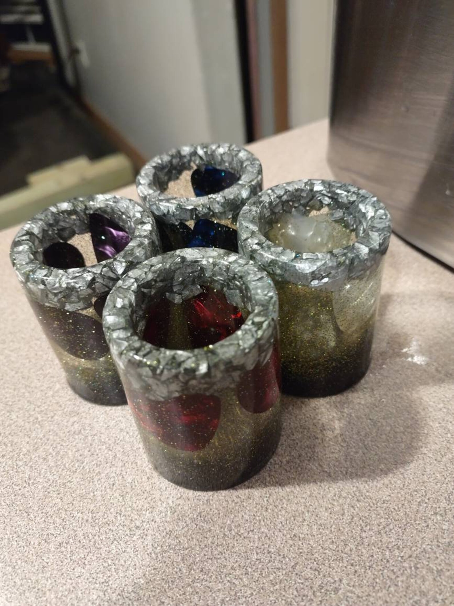 Resin shot glasses Etsy
