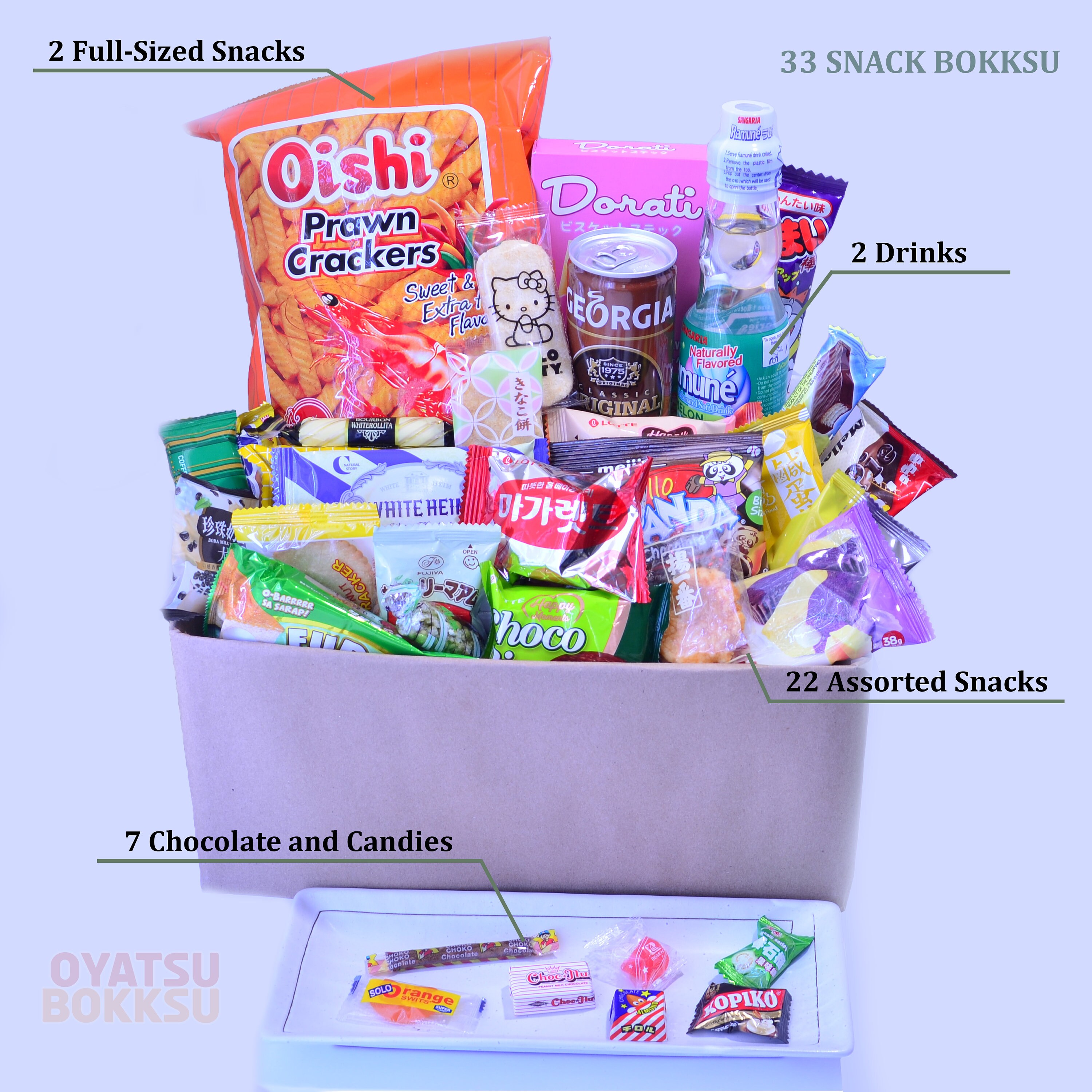 Asian Snack Box Best Value 62pcs Snack Box Drinks & Full Etsy