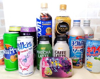 Asian Drink Box | 13 Assorted Best Japanese, Korean, Taiwanese, Thai, Singapore, Philippines Drinks | Variety of Soda, Milktea, Coffee, etc.