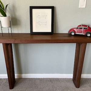 Walnut Entryway Table-Hall Table-Sofa Table