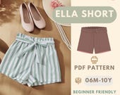 Kids Short Sewing Pattern PDF, Beginner Friendly Toddler Clothing Pattern Easy DIY Kids Outfit Pattern Pants Pattern for Kid, Shorts Pattern