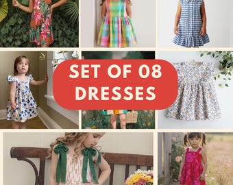 Sewing Pattern PDF for kids, Beginner Friendly Toddler Clothing Pattern, Dress Pattern, Beginner Kids Pattern, summer dress pattern for girl