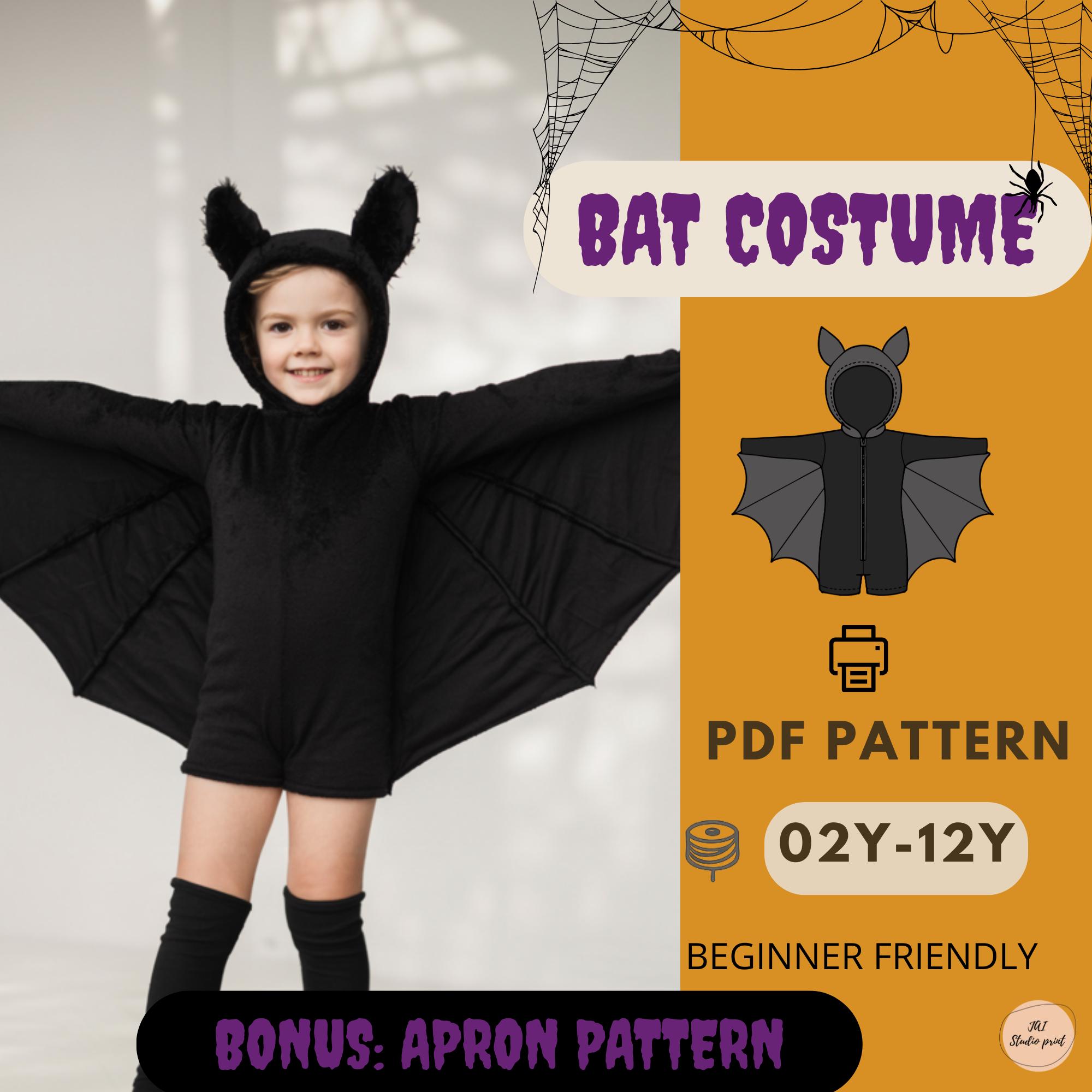 Costume da eroe pipistrello con maschera per bambino
