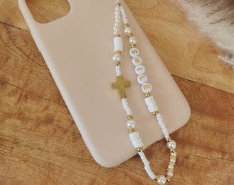 Customizable phone jewelry • Christmas gift idea • Jewelery • Personalized jewelry • Women's jewelry • Gold or silver cross model