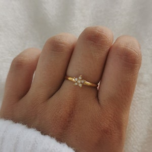 Adjustable stainless steel ring • Adjustable ring • Christmas gift idea • Women's jewelry • Birthday gift • Golden Merveille model