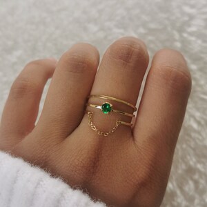 Verstellbarer Edelstahlring Weihnachtsgeschenkidee Damenschmuck Charm-Anhängerring Gold oder Silbermodell Judd Doré & Vert