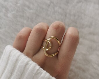 Adjustable stainless steel ring • Adjustable ring • Christmas gift idea • Women's jewelry • Birthday gift • Gold, silver Anor model