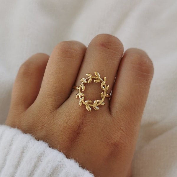 Verstelbare roestvrijstalen ring • Verstelbare ring • Kerstcadeau-idee • Damesjuwelen • Verjaardagscadeau • Gouden Scarlett-model