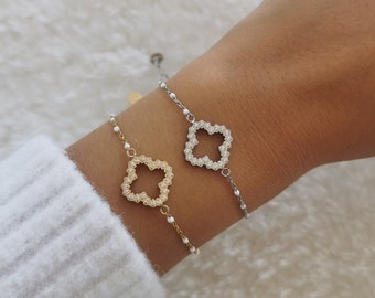 Bracelet chaîne dorée acier inoxydable • Idée cadeau de Noël • Bijoux femmes • Bracelet Handmade • Jewellery • Modèle Fabulous