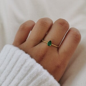 Verstellbarer Edelstahlring Verstellbarer Ring Weihnachtsgeschenkidee Damenschmuck Geburtstagsgeschenk Gold-Destiny-Modell Vert