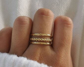 Verstelbare roestvrijstalen ring • Verstelbare ring • Kerstcadeau-idee • Damessieraden • Verjaardagscadeau • Katy goud of zilver model