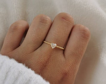 Adjustable gold stainless steel ring • Adjustable ring • Christmas gift idea • Women's jewelry • Birthday gift • Lison model