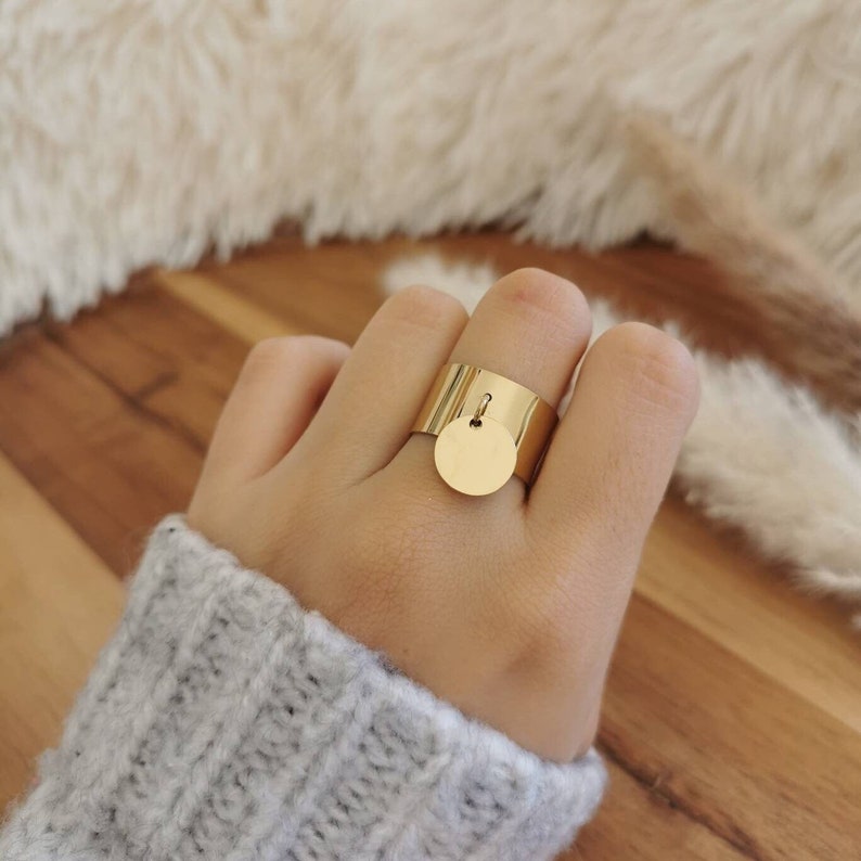 Bague acier inoxydable ajustable réglables Idée cadeau de Etsy France