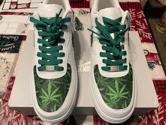 Marijuana Leaf Custom Air Force 1 Etsy