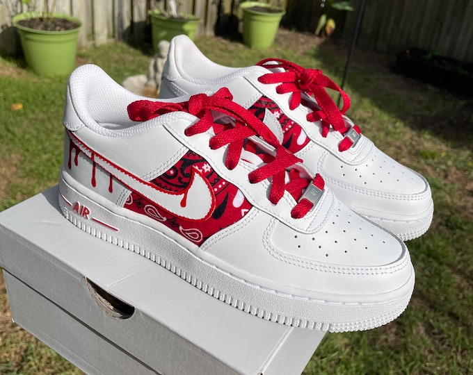 custom black bandana af1