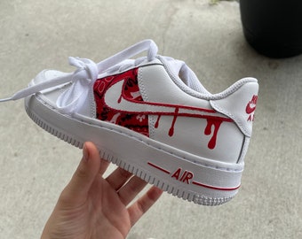 red bandana air force 1s