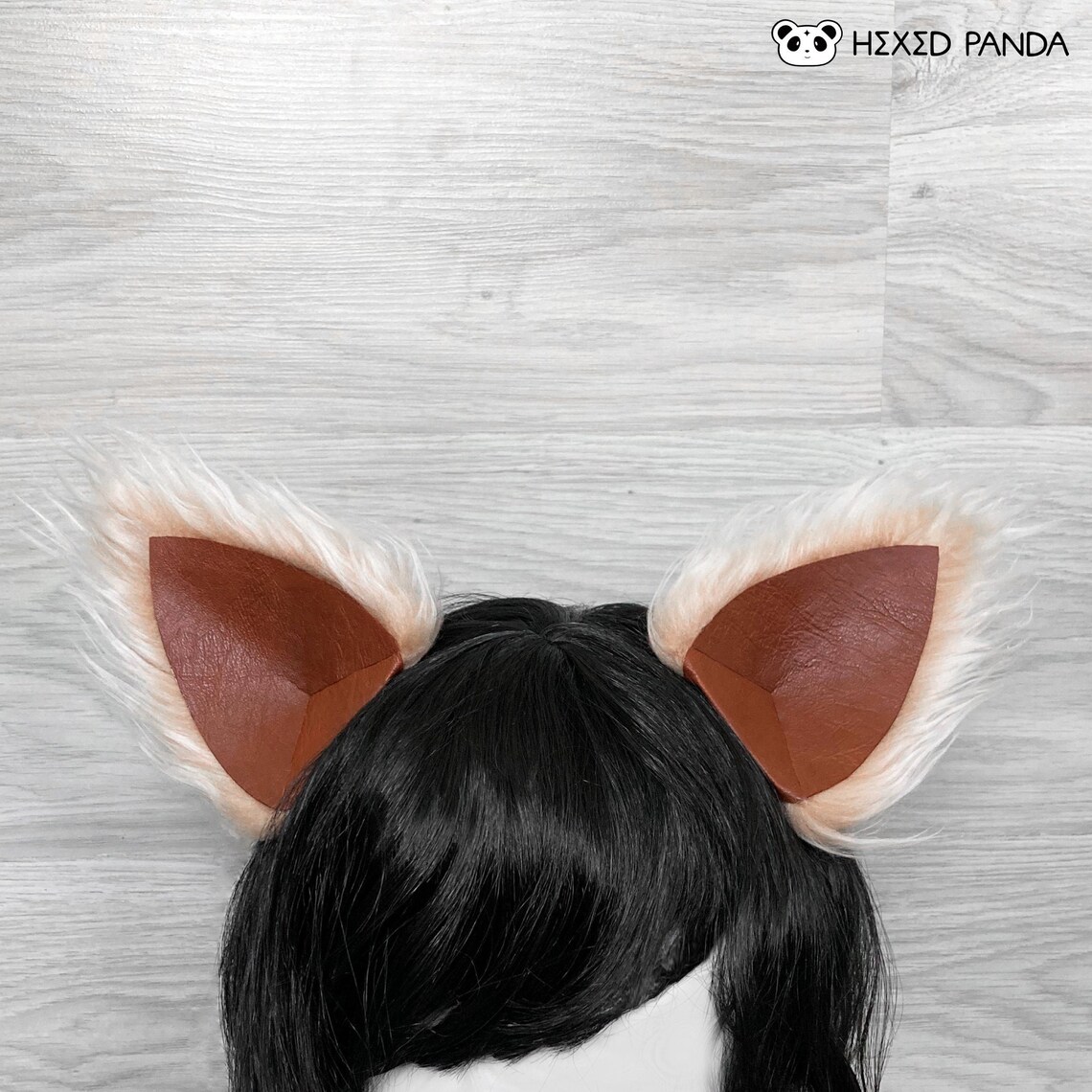 Wolf Animal Faux Fur Clip in Ears Etsy