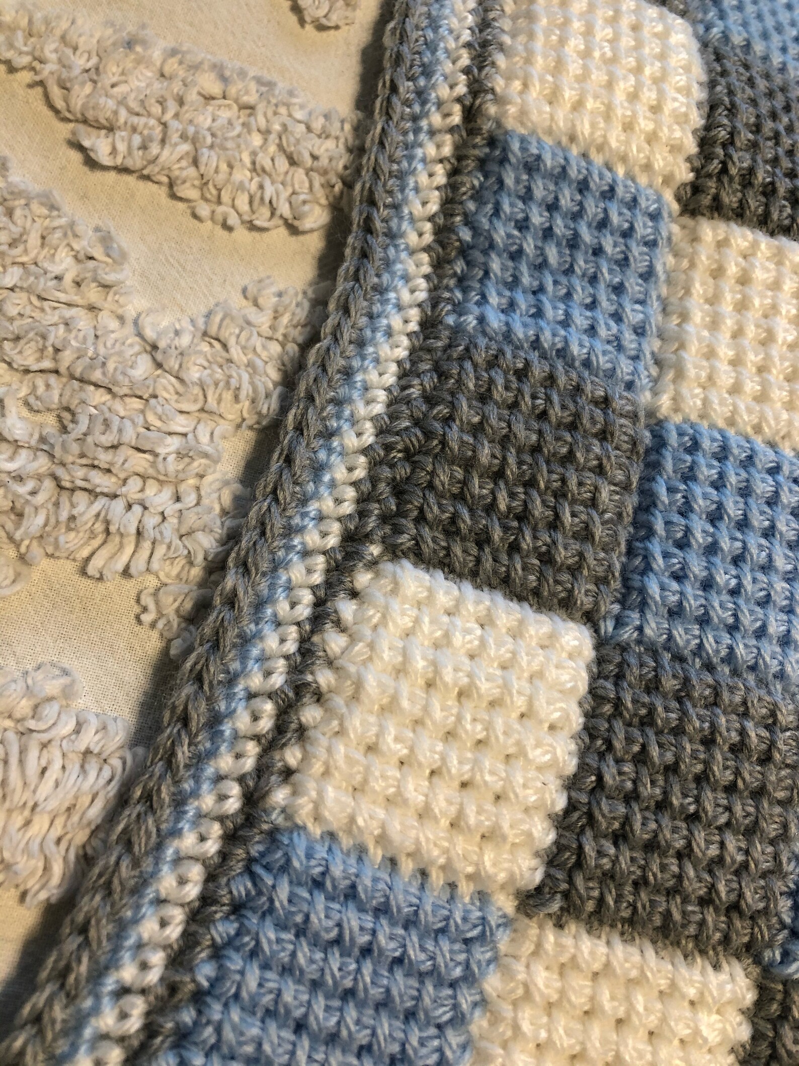 Gingham Baby Blanket Baby Blues Etsy