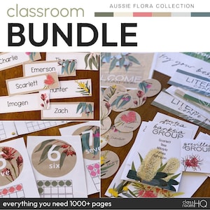 AUSSIE FLORA Classroom Decor BUNDLE