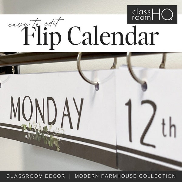Modern Calendar Etsy