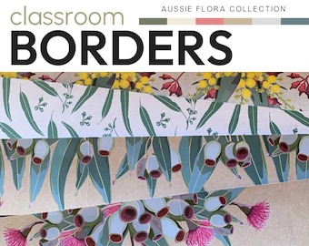 Classroom Bulletin Board Borders | AUSSIE FLORA Classroom Decor