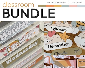 RETRO REWIND Classroom Decor Bundle | Retro Classroom Decor