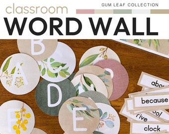GUM LEAF Word Wall Pack | Eucalyptus Class Theme