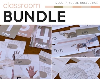 MODERN AUSSIE Classroom Decor Bundle