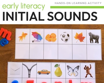 Beginning Sounds Letter Match Cards Early Literacy Center Activity | Science of Reading aligned