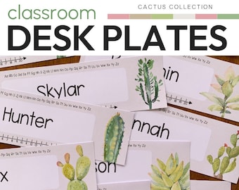 CACTUS Desk Plates