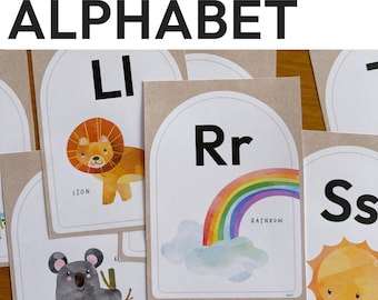 Eucalyptus Australian Theme Editable Alphabet Posters GUM LEAF Classroom Decor