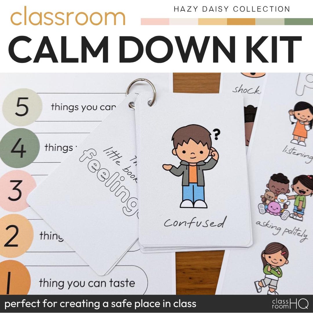 Calm Down Corner Kit for Classroom | Social Emotional Learning SEL ...