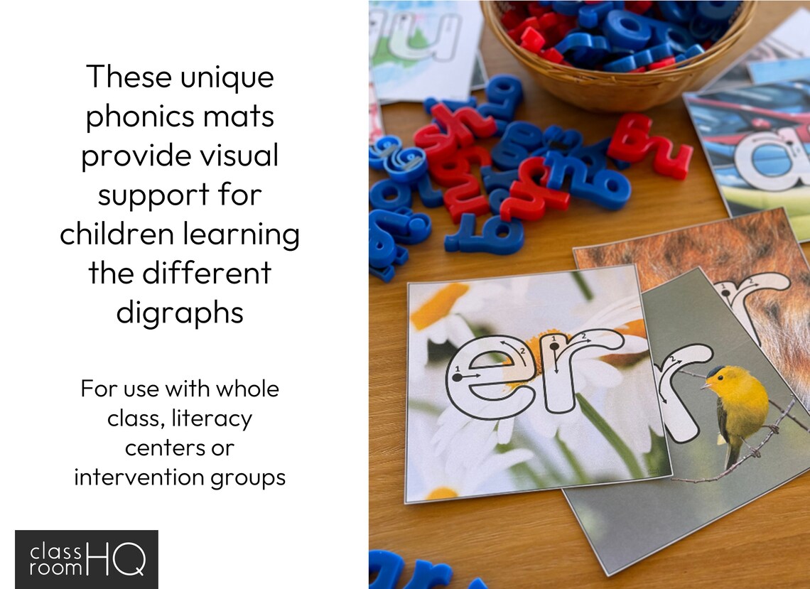 Traceable Digraph Mats - Hands on Digraph Posters | Science of Reading ...