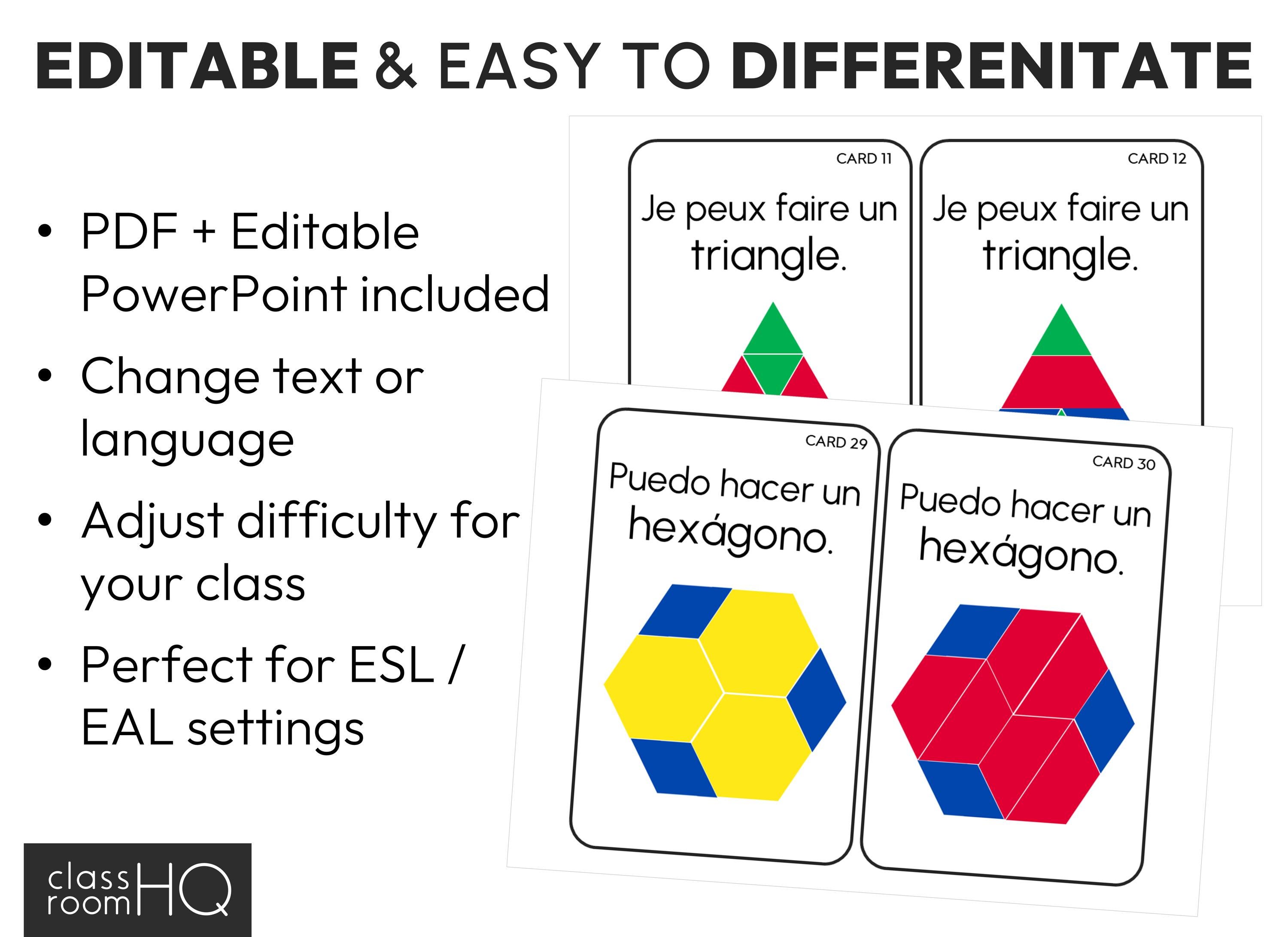2D Shape STEM Challenge Pattern Block Task Cards and Mats - Etsy
