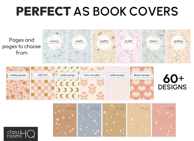 Editable Binder Covers and Spines | Teacher Binder Covers Classroom Decor | COTTAGECORE Floral Wildflower Theme | Classroom Organization image 8