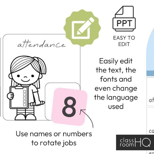 Editable Classroom Jobs Display | Classroom Decor Job Chart | Teacher ...