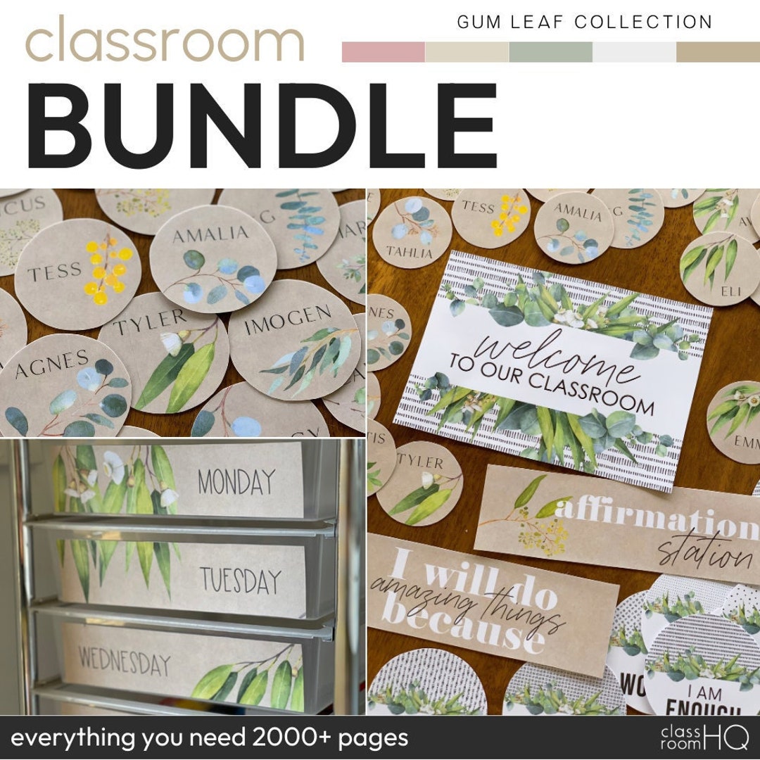 Woodsy Classroom Decor | Editable Labels | Toolbox | Many Sizes