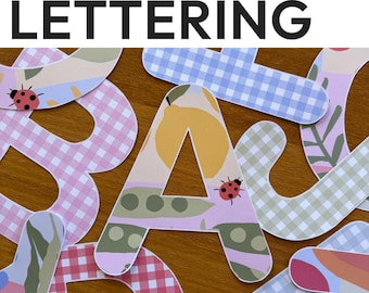 Editable Bulletin Board Lettering Pack | SPRING GARDEN Classroom Decor | Modern Pastels Class Decor