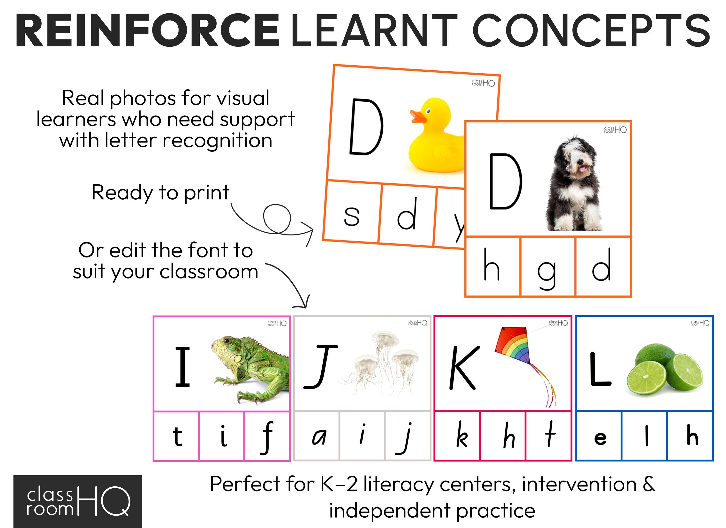 Upper and Lower Case Letter Match Activity Cards - Etsy