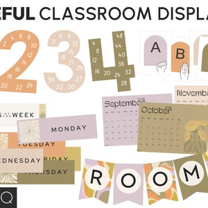 Groovy Vintage Retro Theme Classroom Decor BUNDLE SUNDAZED Collection ...