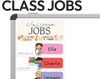 Editable Classroom Jobs Display | SPRING GARDEN Classroom Decor | Student Job Chart