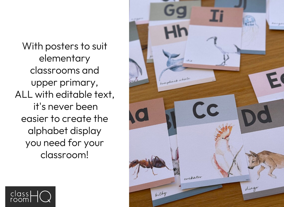 AUSSIE FLORA Alphabet Posters | Australian Eucalyptus Classroom Decor ...