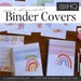 OVER THE RAINBOW Binders + Book Covers Pack 