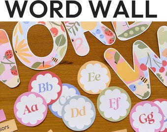 SPRING GARDEN Word Wall
