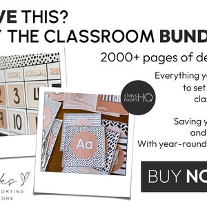 Neutral klassrumsdekor Visuella instruktionskort för klassrumshantering | B+W NEUTRALS-kollektionen bild 8