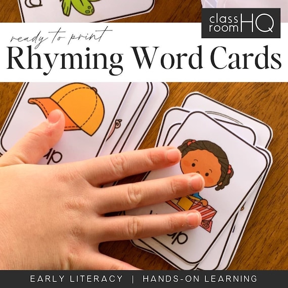 Rhyming Words | Phonemic Awareness Activities | Rhyming Flip & Clip Cards