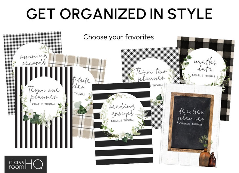 Editable Binder Covers & Spines Neutral Botanical Decor | Teacher Binder Covers | Classroom Organisation Printable | BOTANICA image 6